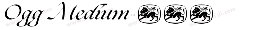 Ogg Medium字体转换